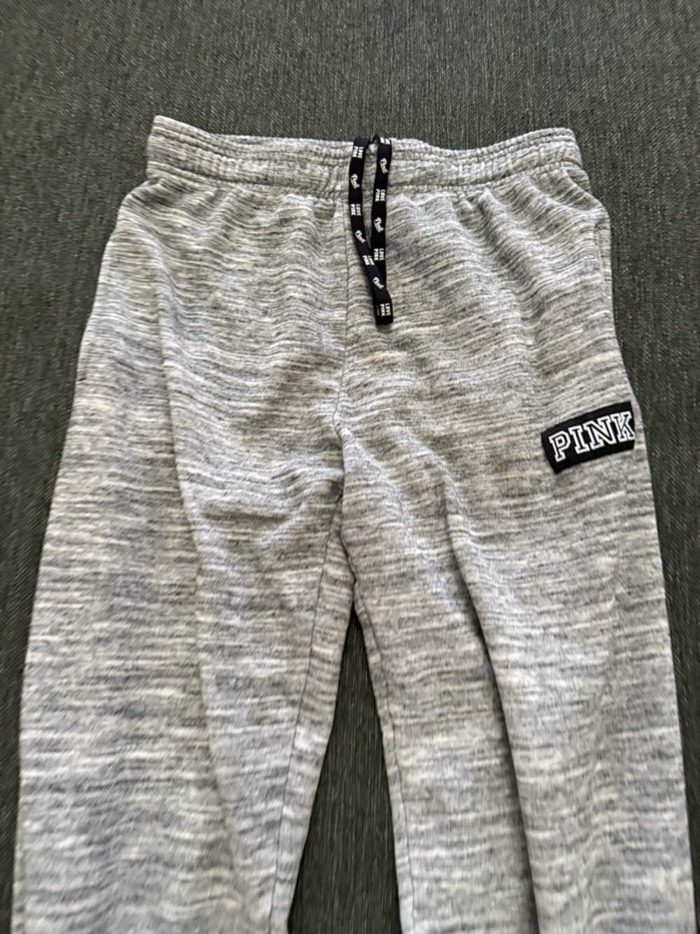 PINK Victoria's Secret women’s 2015 Y2K  Heather Gray Jogger Pants XS